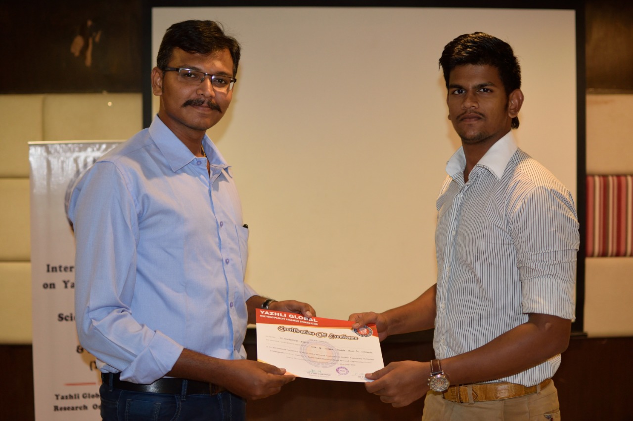 Yazhli Global Research Conference on Science, Engineering, Technology & Management (YGRC19) - Students Paper Presentation