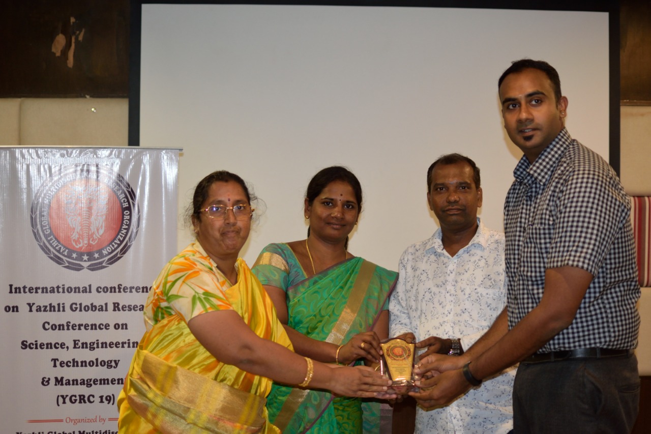 YGRC19 - Best Paper Award under Health Management Track
