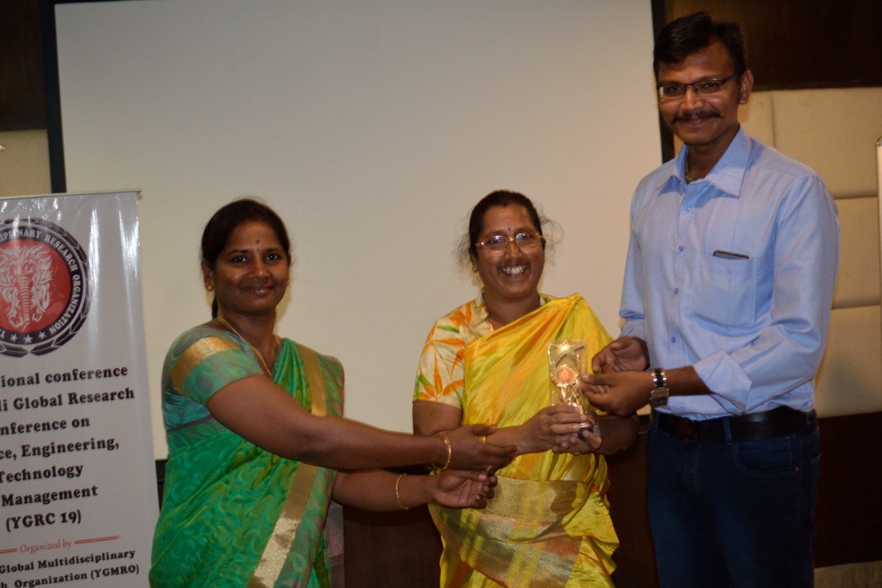 Dr.Boopathi Kumar, Session Chair, YGRC19 Conference